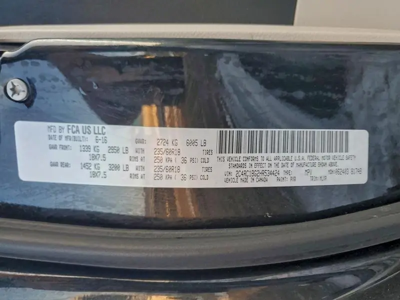 2017 CHRYSLER PACIFICA TOURING L  