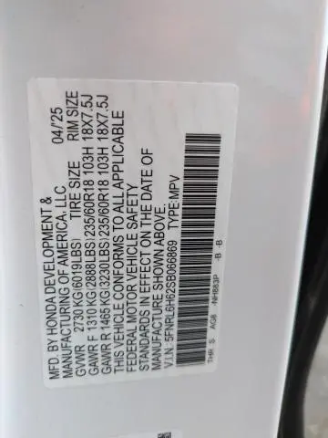 2025 HONDA ODYSSEY EXL  