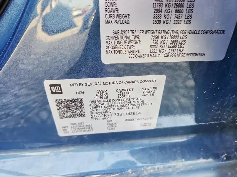2025 CHEVROLET SILVERADO K2500 HEAVY DUTY LTZ  
