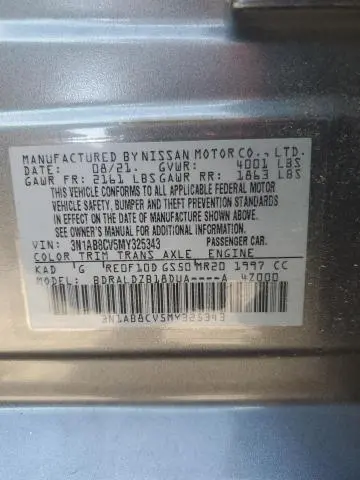 2021 NISSAN SENTRA SV  