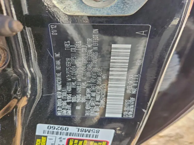 2012 TOYOTA SEQUOIA SR5  