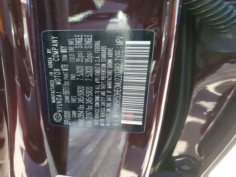 2021 HYUNDAI PALISADE LIMITED  
