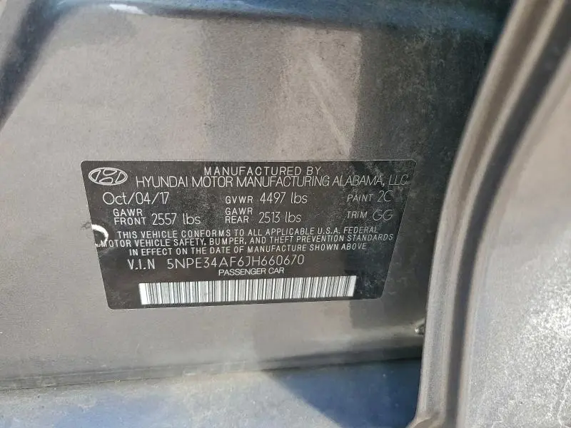 2018 HYUNDAI SONATA SPORT  