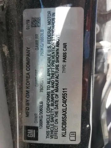 2020 CHEVROLET SPARK LS  