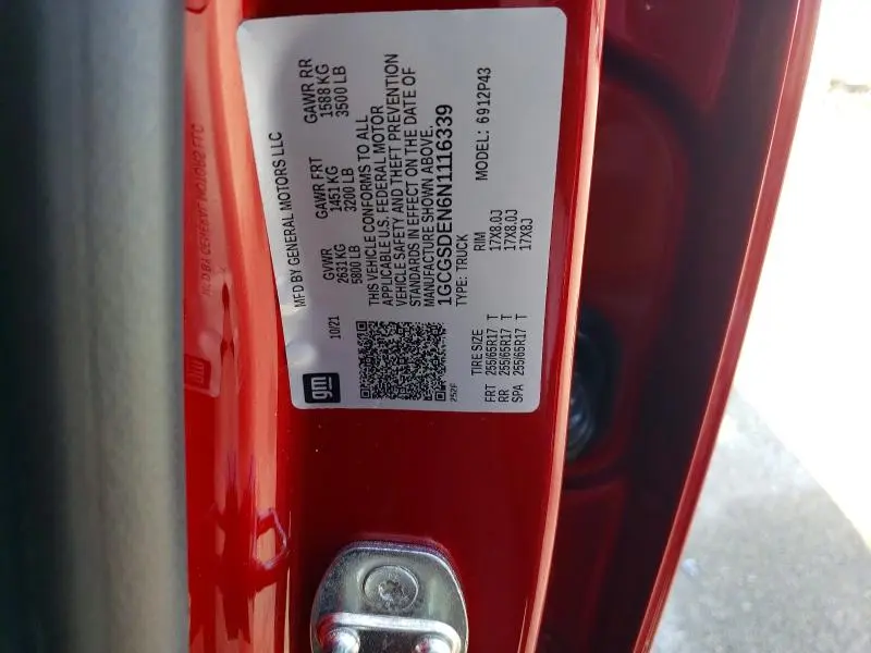 2022 CHEVROLET COLORADO Z71  