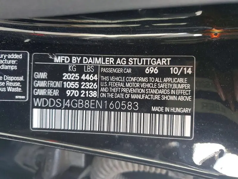 2014 MERCEDES-BENZ CLA 250 4MATIC  