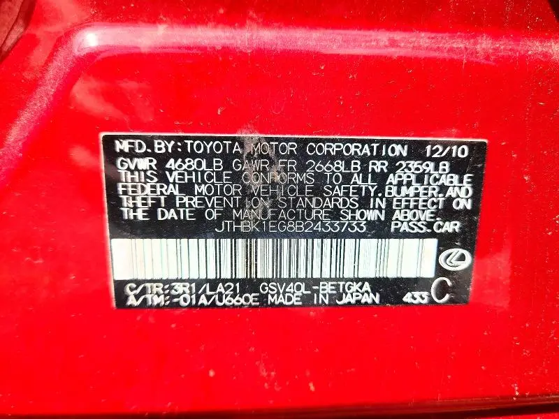 2011 LEXUS ES 350  