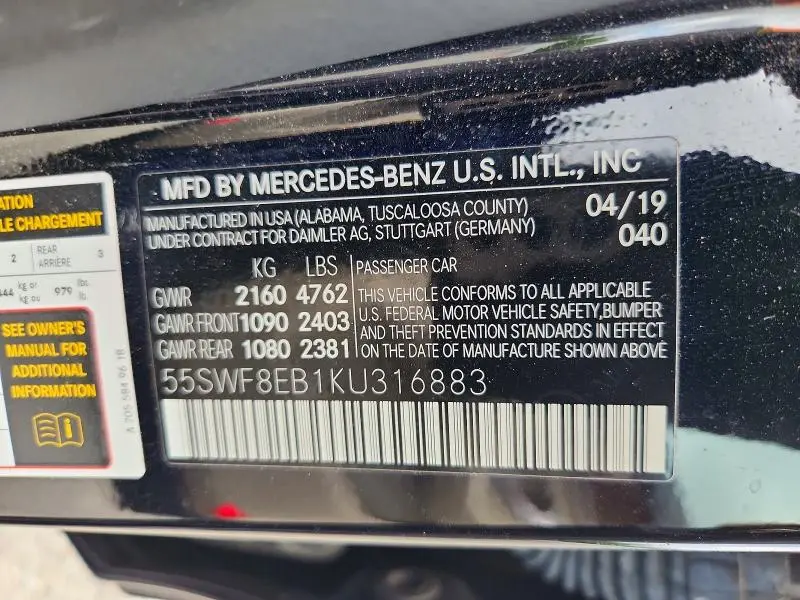 2019 MERCEDES-BENZ C 300 4MATIC  
