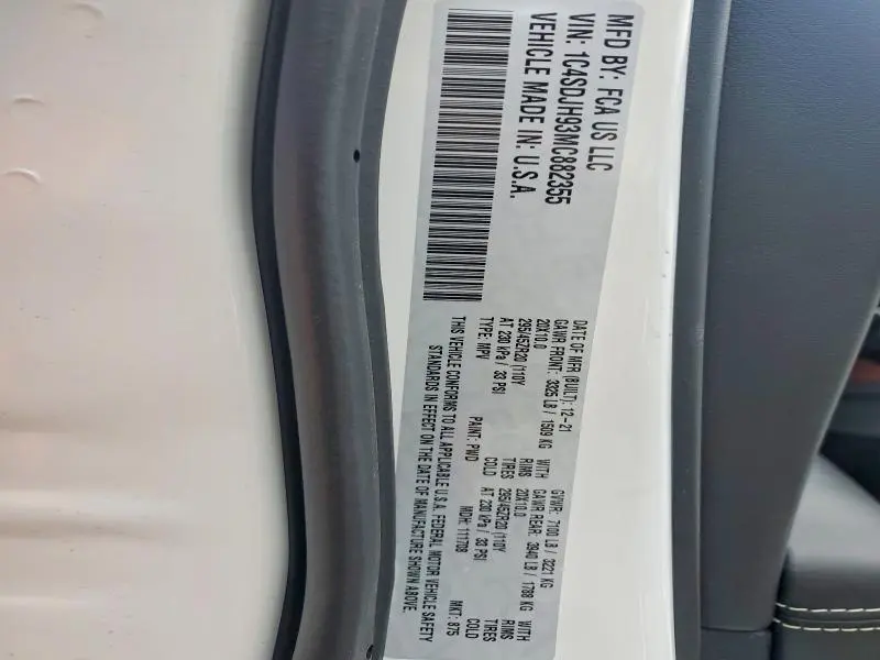 2021 DODGE DURANGO SRT HELLCAT  