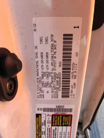 2022 TOYOTA TUNDRA CREWMAX PLATINUM  