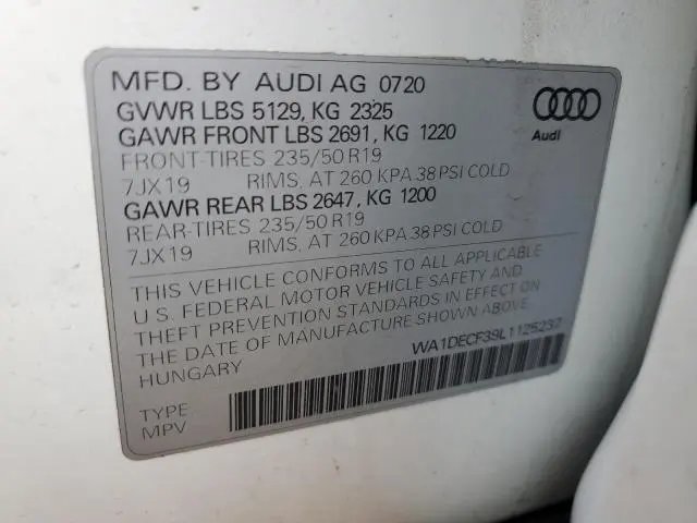 2020 AUDI Q3 PREMIUM S LINE  