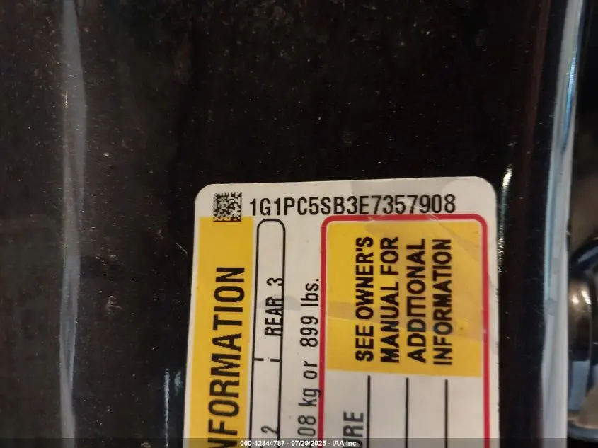 2014 CHEVROLET CRUZE 1LT AUTO