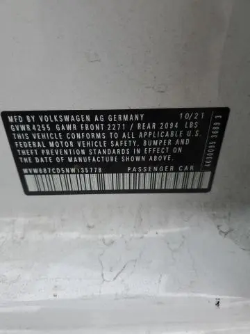 2022 VOLKSWAGEN GTI AUTOBAHN  