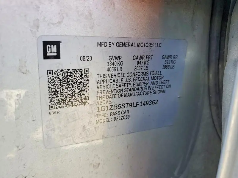 2020 CHEVROLET MALIBU LS  