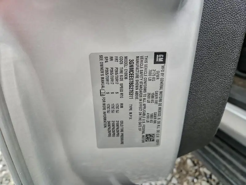 2011 CHEVROLET AVALANCHE LS  