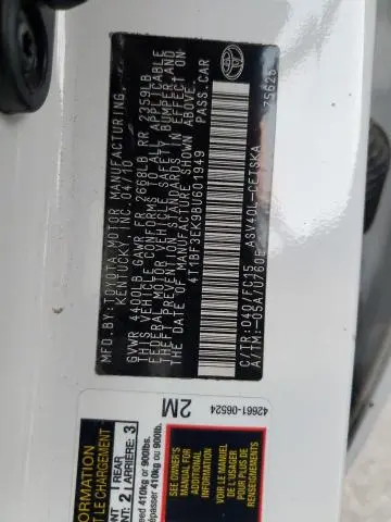 2011 TOYOTA CAMRY BASE  