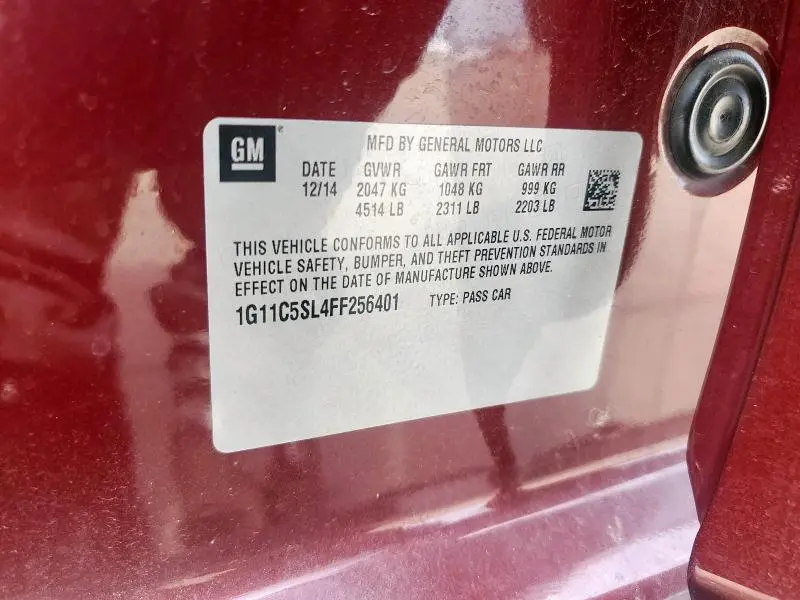 2015 CHEVROLET MALIBU 1LT  