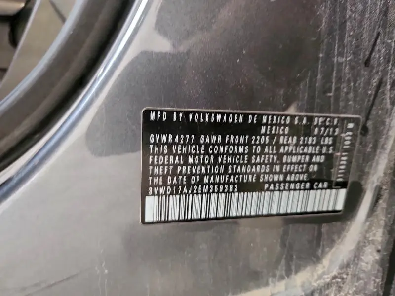 2014 VOLKSWAGEN JETTA SE  