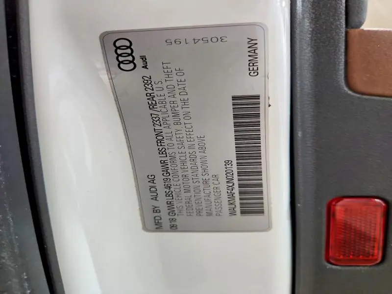 2018 AUDI A4 PREMIUM  
