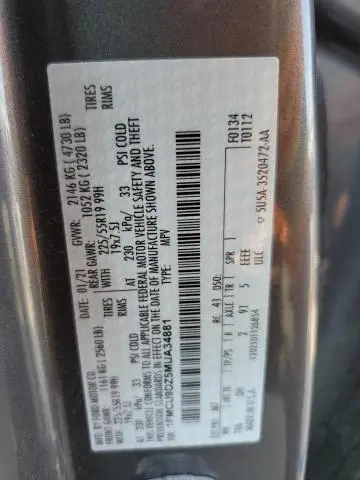 2021 FORD ESCAPE TITANIUM  