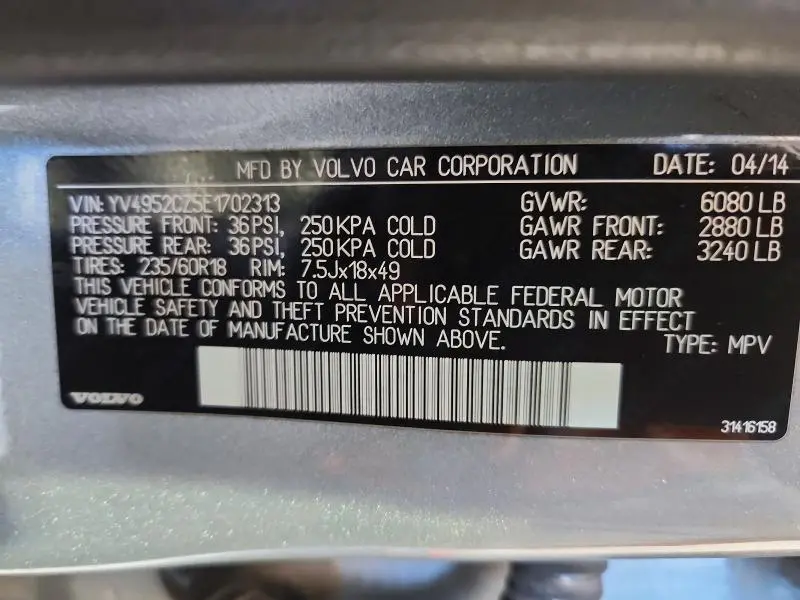 2014 VOLVO XC90 3.2  