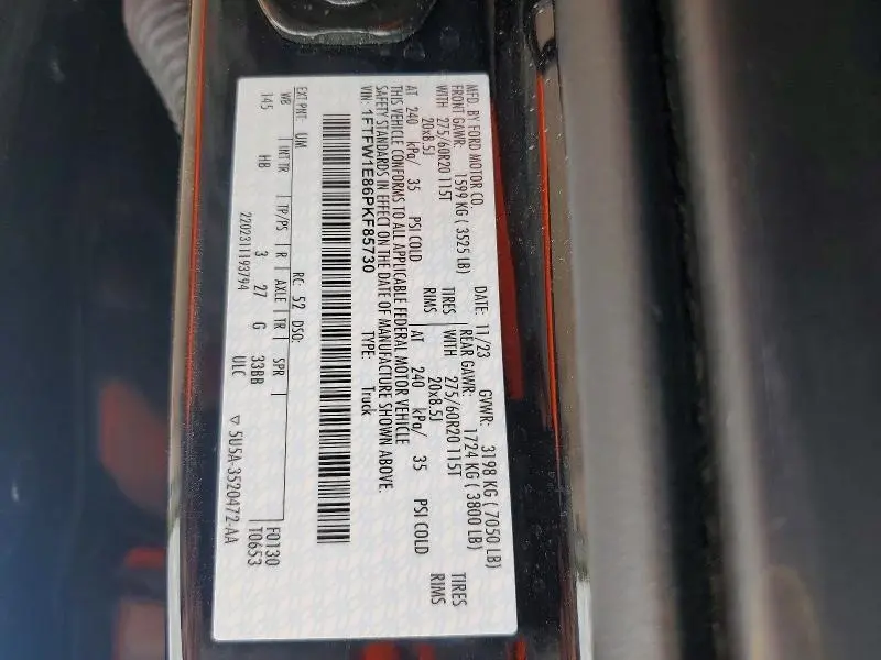2023 FORD F150 SUPERCREW  