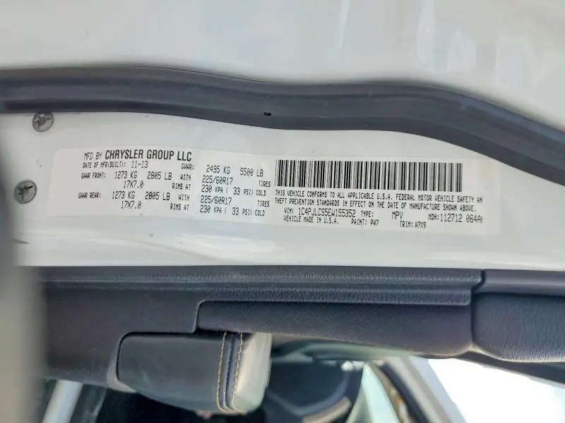 2014 JEEP CHEROKEE LATITUDE  