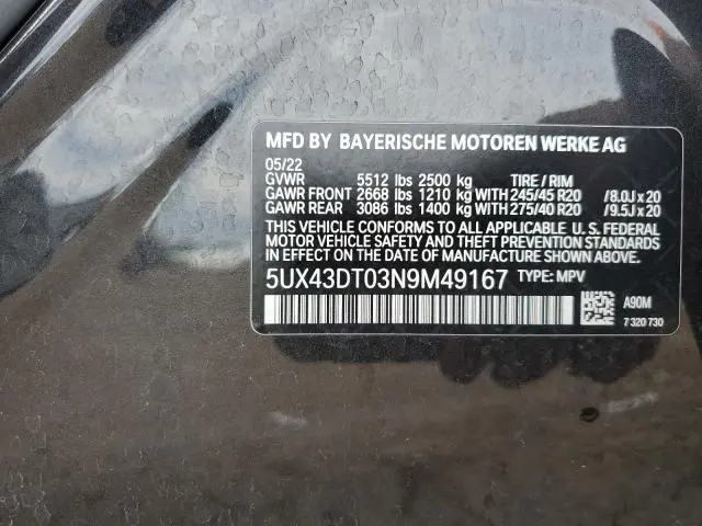 2022 BMW X4 M40I