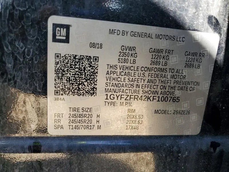 2019 CADILLAC XT4 SPORT  