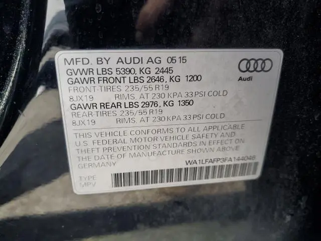 2015 AUDI Q5 PREMIUM PLUS  