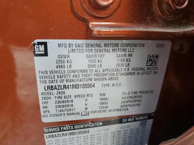 2021 BUICK ENVISION PREFERRED