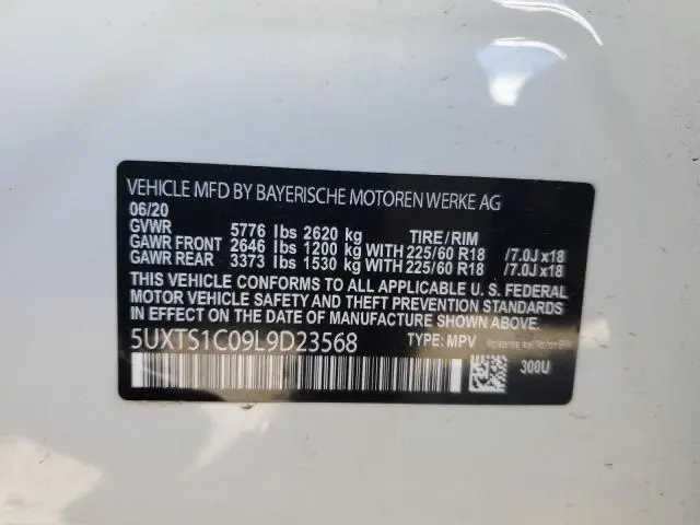 2020 BMW X3 XDRIVE30E  