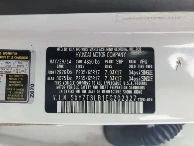 2014 HYUNDAI SANTA FE SPORT   