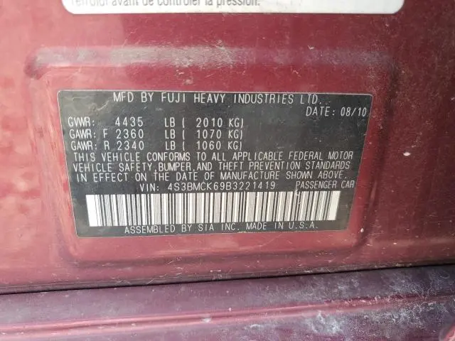 2011 SUBARU LEGACY 2.5I LIMITED