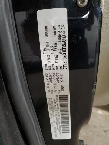 2013 DODGE GRAND CARAVAN SXT  