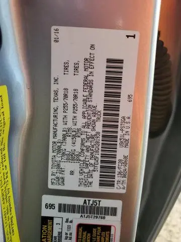 2016 TOYOTA TUNDRA CREWMAX SR5