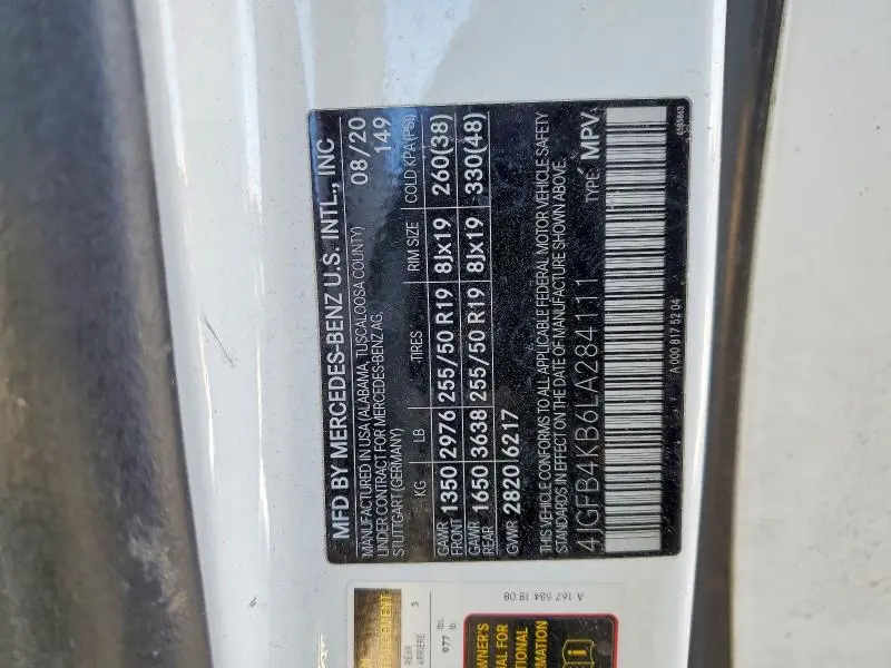 2020 MERCEDES-BENZ GLE 350 4MATIC  