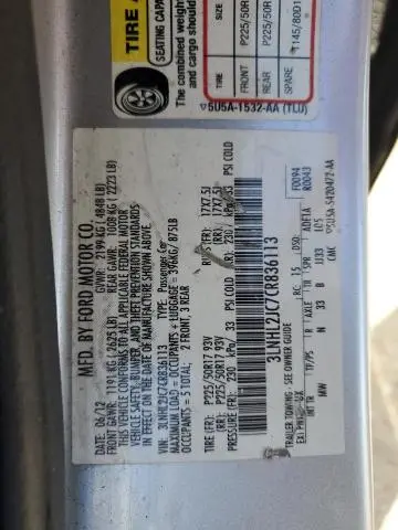 2012 LINCOLN MKZ   