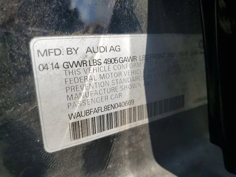 2014 AUDI A4 PREMIUM  