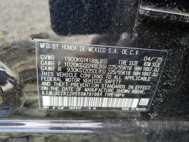 2025 HONDA HR-V SPORT  