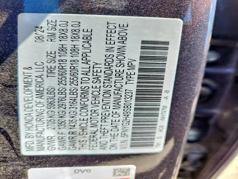 2025 HONDA PILOT EXL  