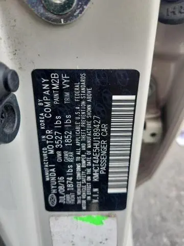 2017 HYUNDAI ACCENT SE  