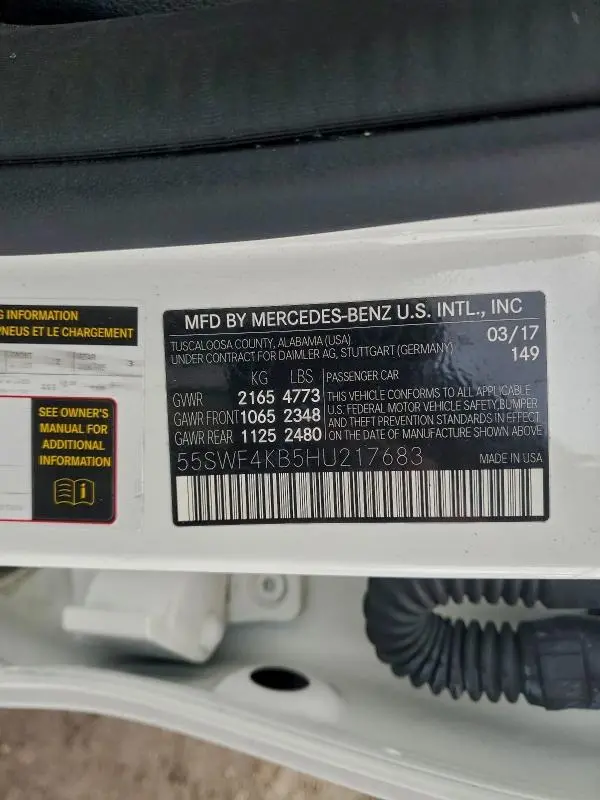 2017 MERCEDES-BENZ C 300 4MATIC  