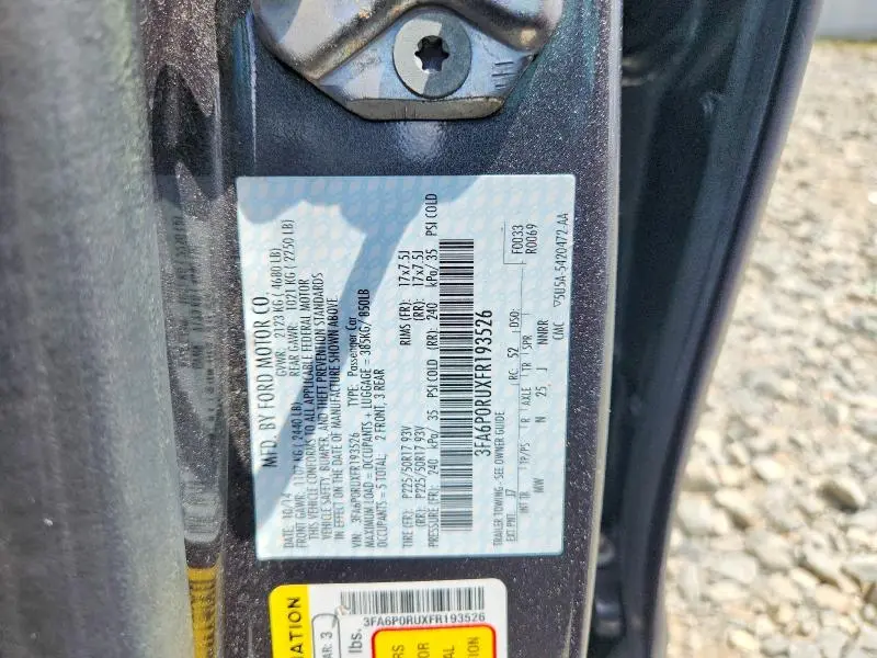 2015 FORD FUSION TITANIUM HEV  