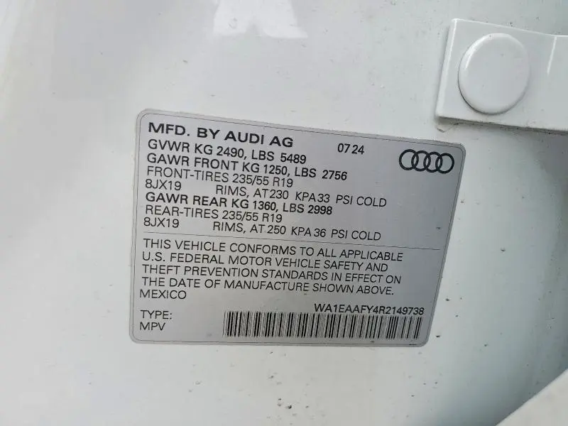 2024 AUDI Q5 PREMIUM PLUS 45  