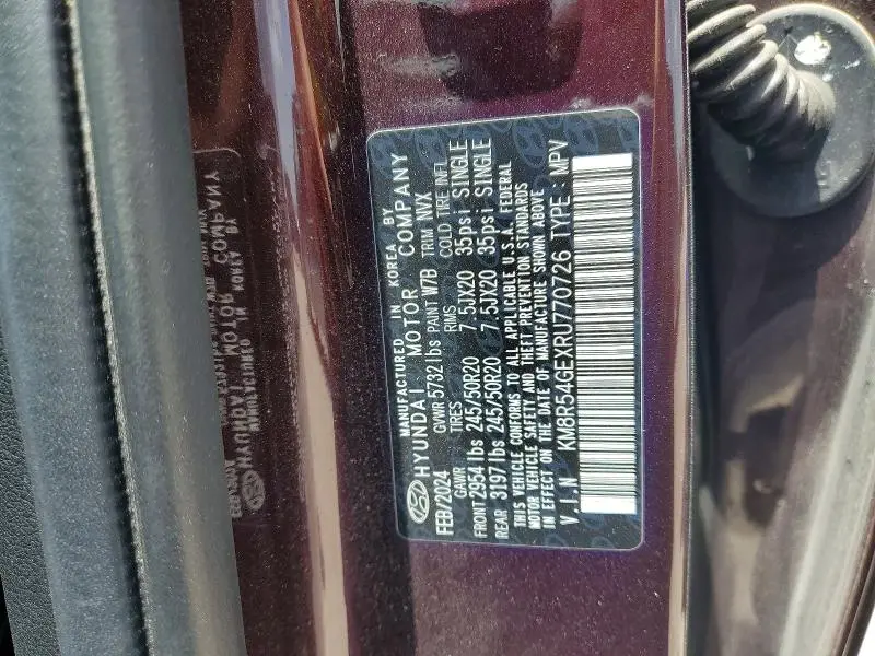 2024 HYUNDAI PALISADE LIMITED  