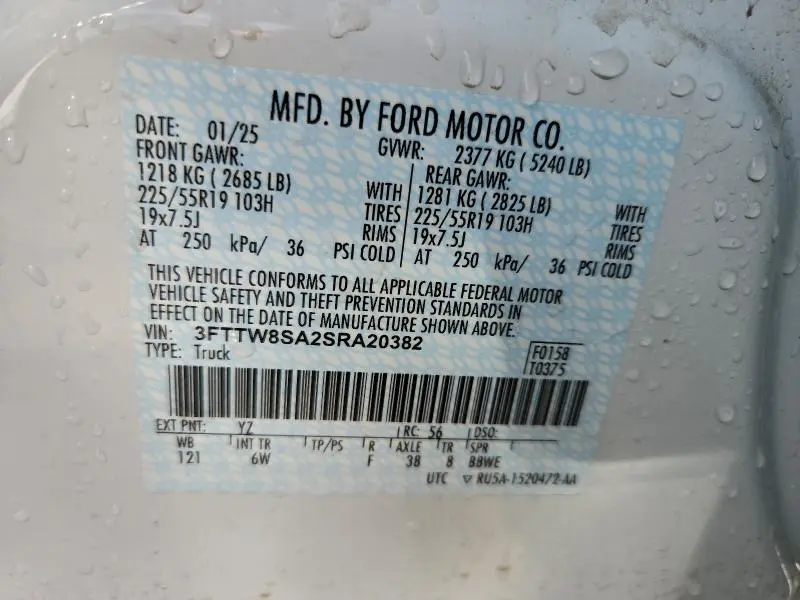 2025 FORD MAVERICK LARIAT  
