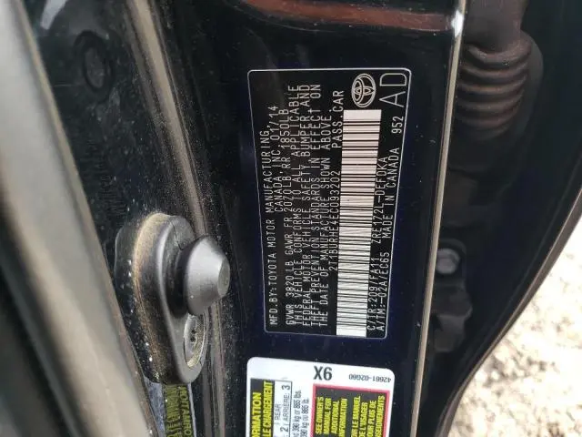 2014 TOYOTA COROLLA L  