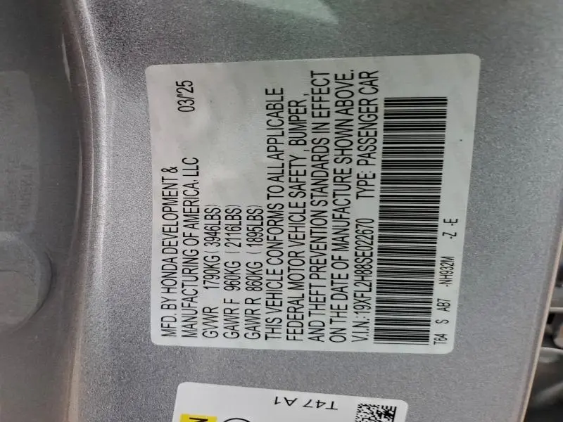 2025 HONDA CIVIC SPORT  