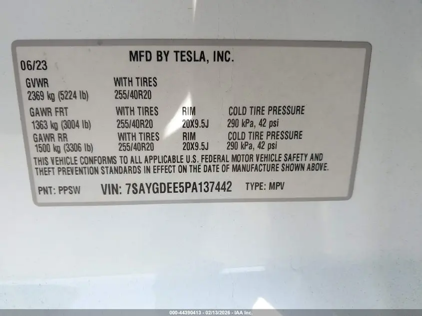 2023 TESLA MODEL Y AWD/LONG RANGE DUAL MOTOR ALL-WHEEL DRIVE